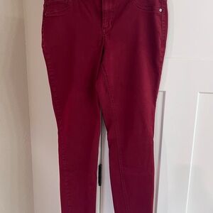 Maurices Women's Burgundy Skinny Jeans